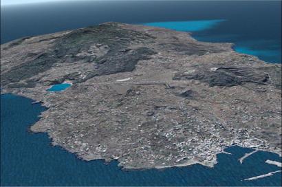 foto aerea dell'isola di Pantelleria